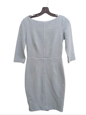 Boden Light Blue Long Sleeve Ponte Sheath Dress Size 2 Petite